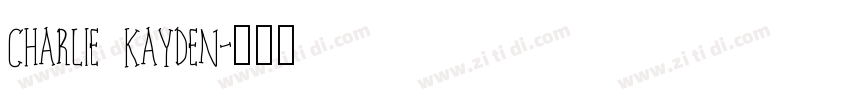 Charlie Kayden字体转换